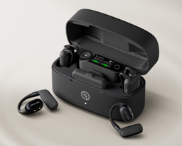 Hollyland LARK MAX 2 Ultimate Combo Micrófonos Inalámbricos (Gris Espacial, con Monitor Auricular OWS + RX Cámara + RX USB-C)