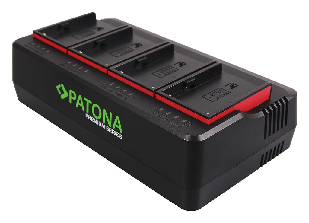 PATONA Premium 4-fасh Lаdеgеrät für Sony BP-U30 BP-U60 BP-U90 BP-U95 PATONA Premium Series