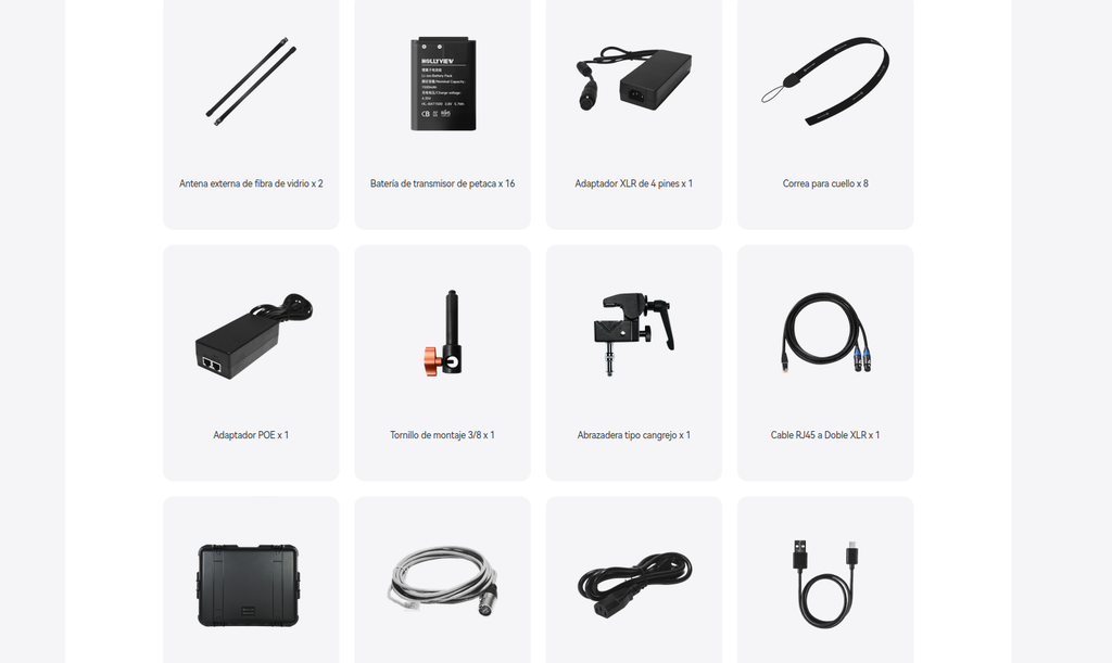 Hollyland Solidcom  M1-8B PRO. Intercom Audio with 8 beltpacks.  / Single Headset450m