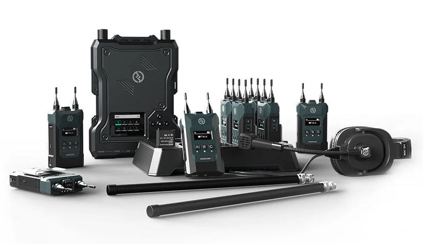Hollyland Solidcom  M1-8B PRO. Intercom Audio with 8 beltpacks.  / Single Headset450m